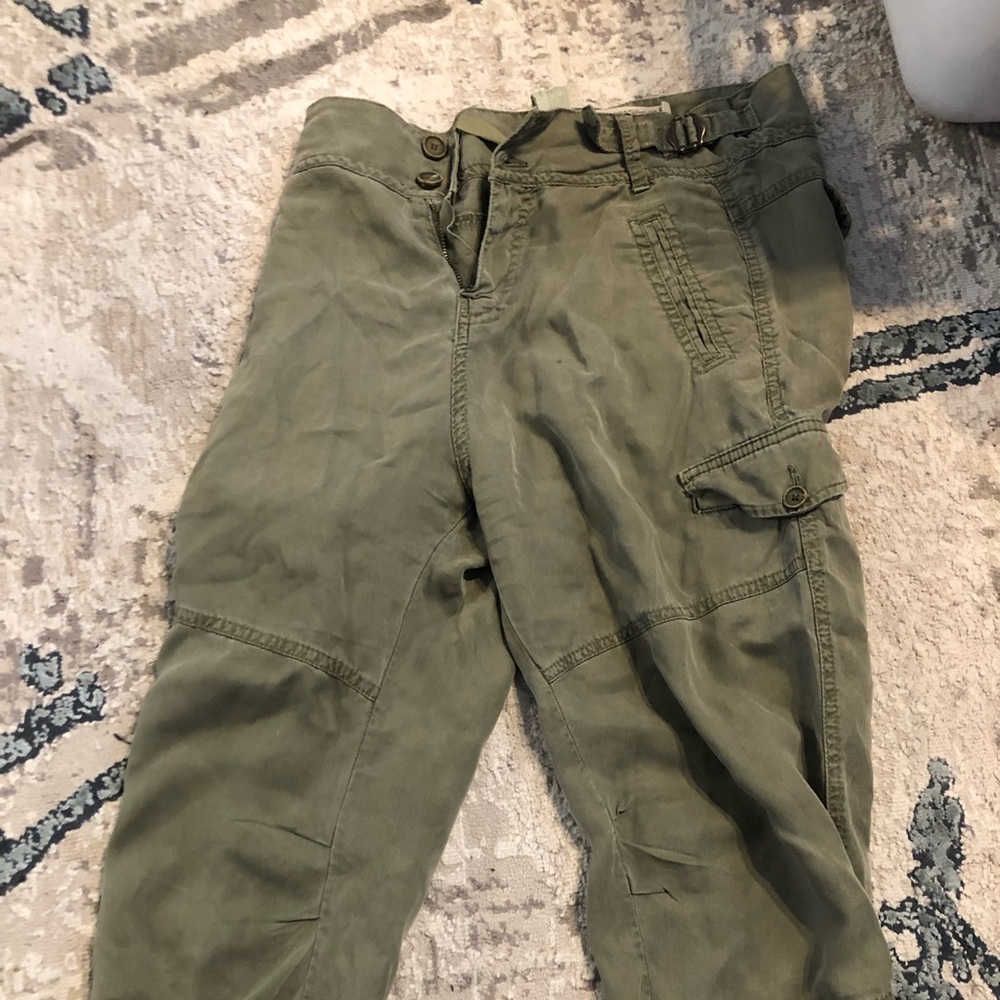 ZARA green cargo pants